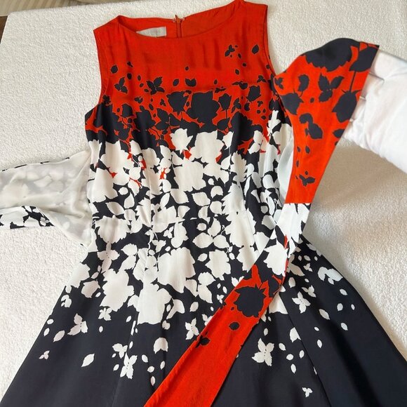 Hobbs red/black/white Connie dress - Picture 6 of 11